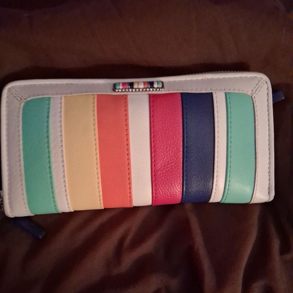 BRIGHTON SUNCATCHER LEATHER WALLET - Picture 1 of 3